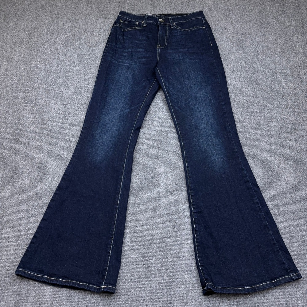 NEW Lucky Brand Stevie Flare Jeans Womens 8/29 Rhode Dark Wash Denim High Rise